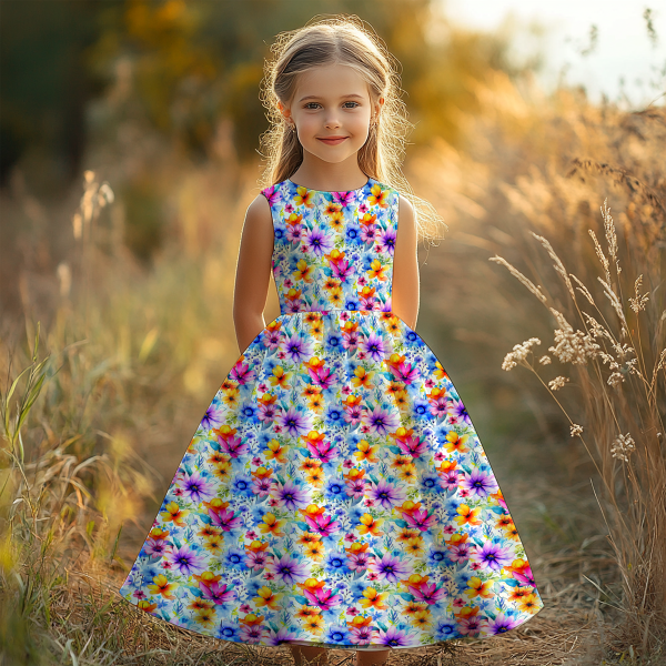 Cute Rainbow Girls Rainbow Flowers
